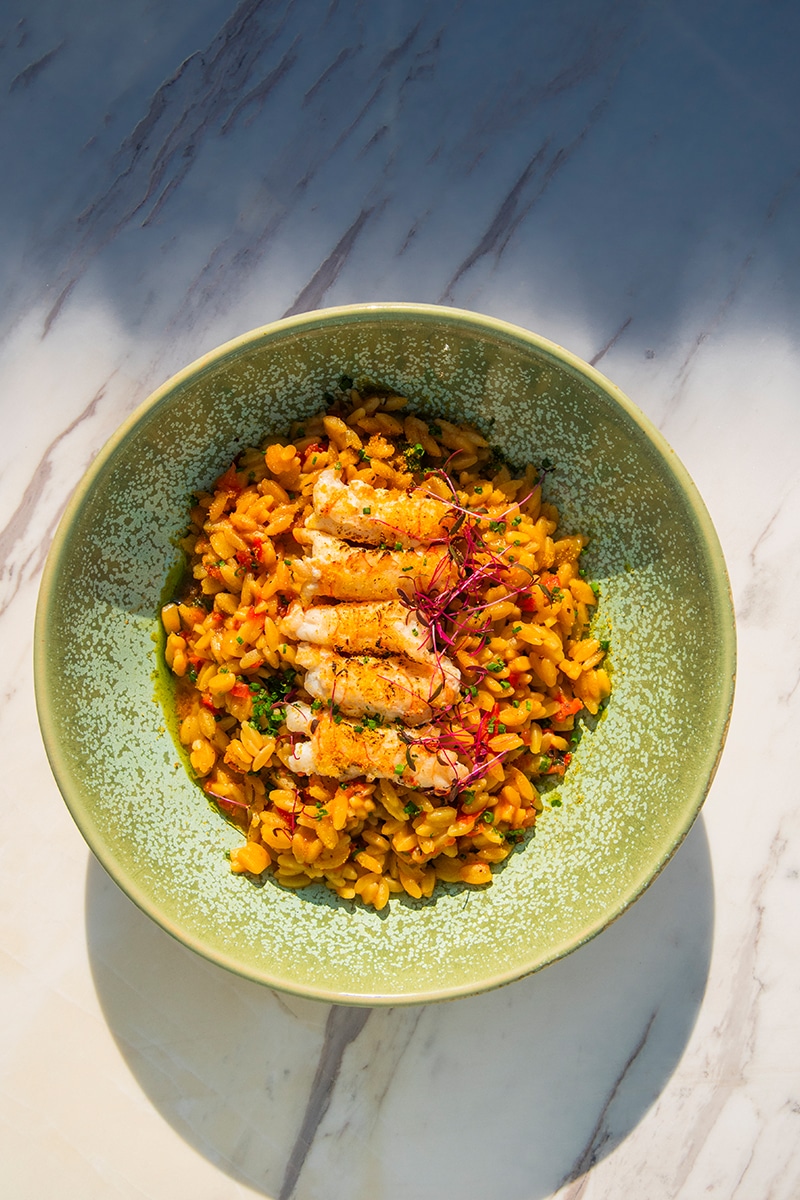 Sandblu plateia gallery p 0010 Crayfish  Giouvetsi  orzo pasta from Mount Taygetus bottarga