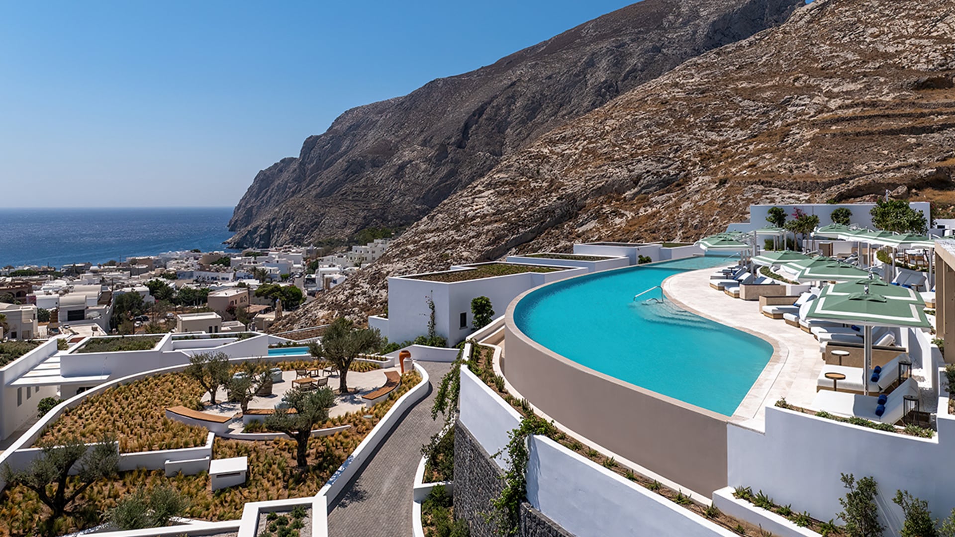 Sandblu pool gallery l 0002 sandblu resort gallery 0016 Ancient Thira View Sandblu Resort