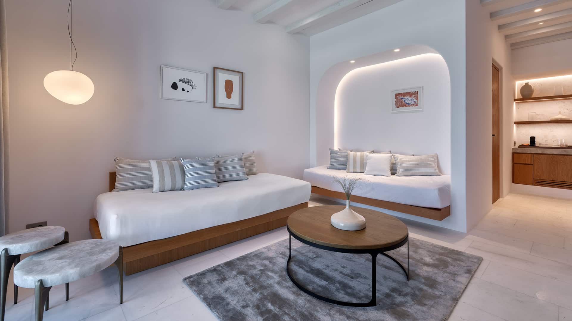 Sandblu suites gallery l 0002 Sea View Maisonette with Pool Living Room